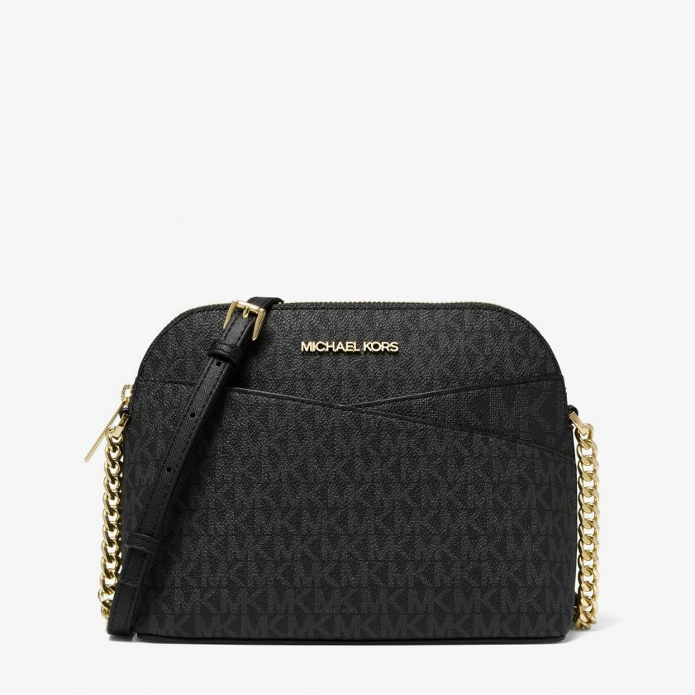 MICHAEL MICHAEL KORS Jet Set Travel Medium Logo Dome Crossbody Bag